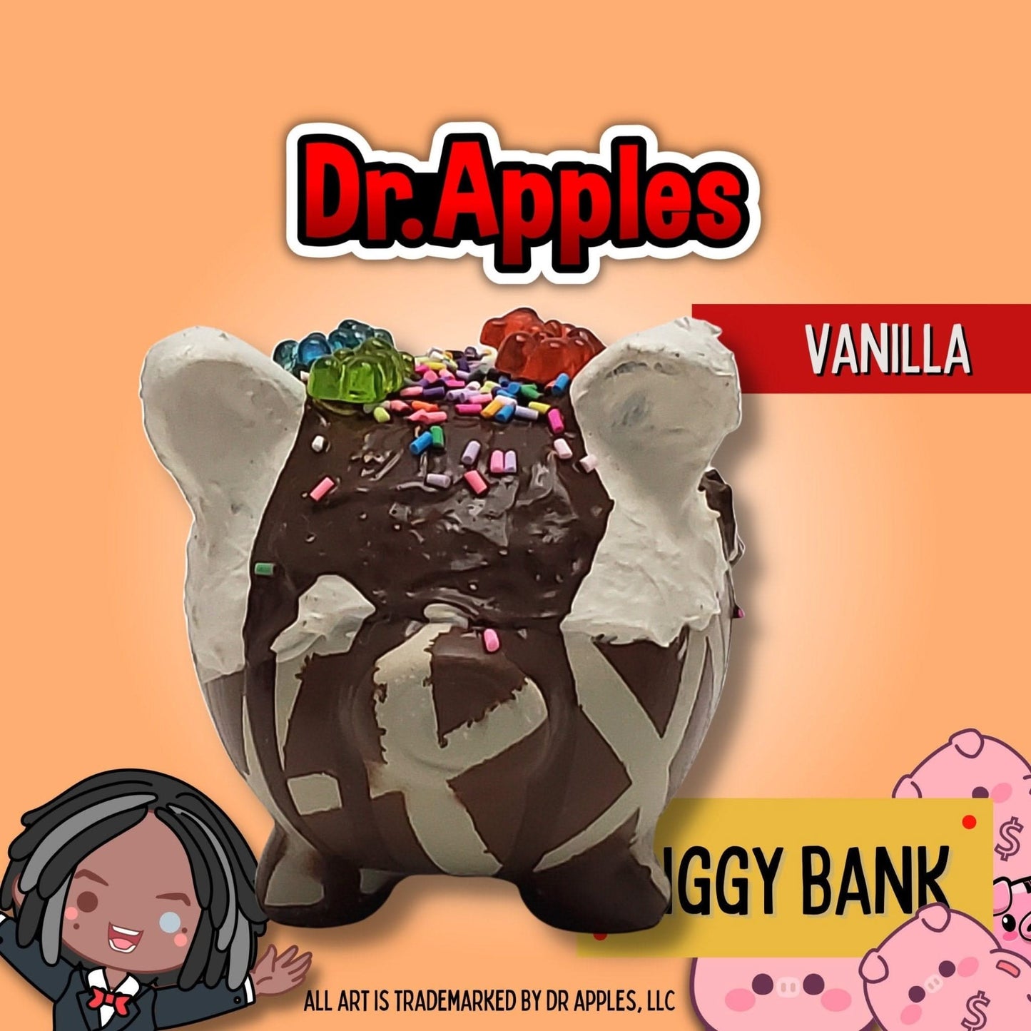 Piggy Bank | Fun | Gift | Dr. Apples - Dr. Apples - Lacye A Brown