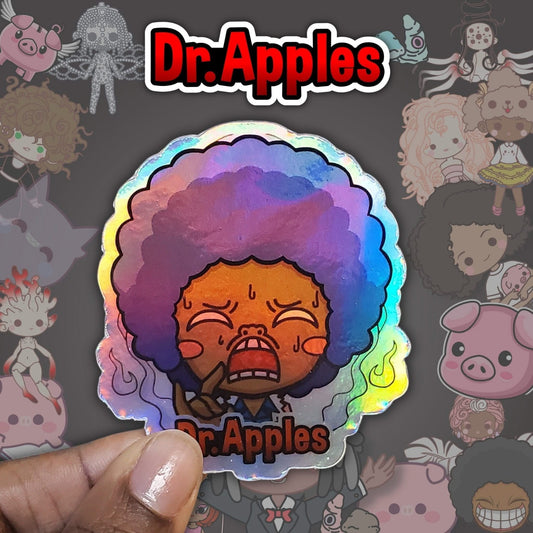 Sticker Holographic | Rock On | Young Dr. Apples | Dr. Apples - Dr. Apples - Lacye A Brown
