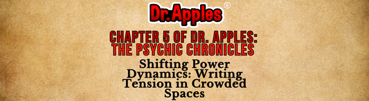 Chapter 5 of Dr. Apples: The Psychic Chronicles  Shifting Power Dynamics: Writing Tension in Crowded Spaces
