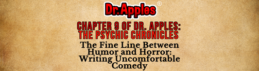 Chapter 9 of Dr. Apples: The Psychic Chronicles -  The Fine Line Between Humor and Horror: Writing Uncomfortable Comedy