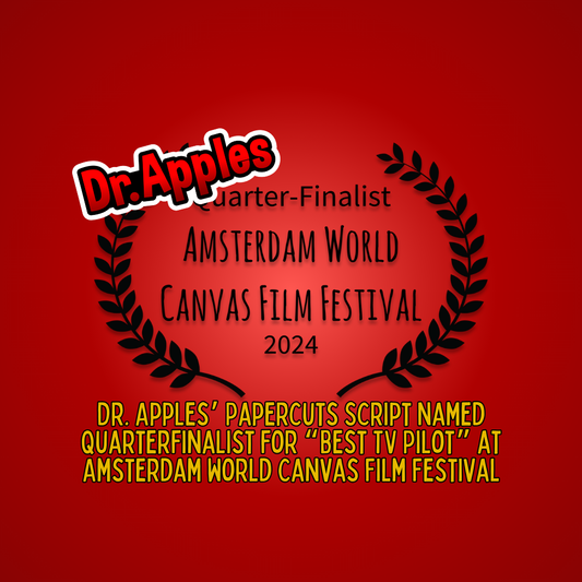 Dr. Apples’ Papercuts Script Named Quarterfinalist for “Best TV Pilot” at Amsterdam World Canvas Film Festival