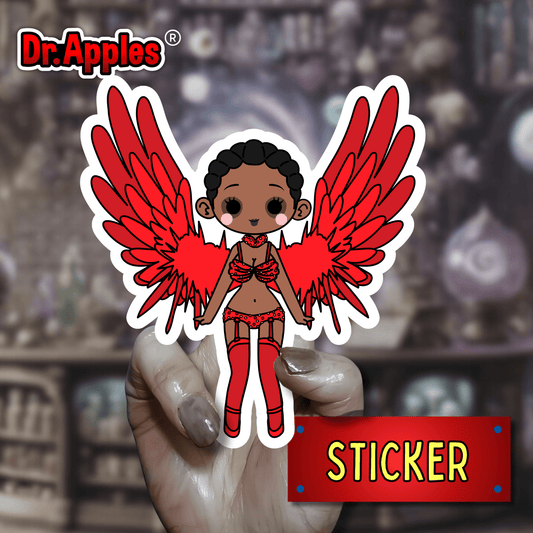 75 Apples – No. 22 | The Crimson Ascent Sigil | Vinyl Sticker | Dr. Apples - Dr. Apples - Lacye A Brown