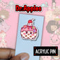 Cute Acrylic Art Doll Pin Twins Conjoined - Dr. Apples - Lacye A Brown